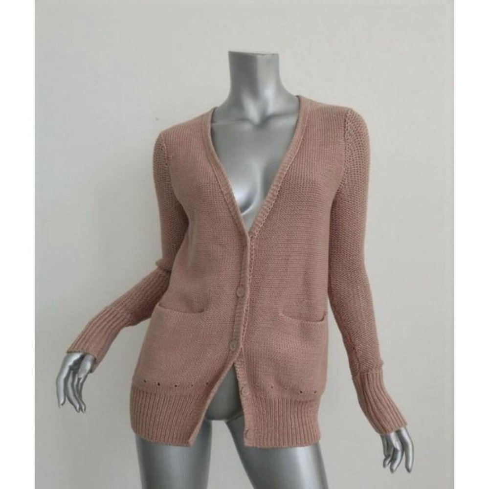 Alexander Wang Chunky Knit Cardigan Dusty Pink Size Small